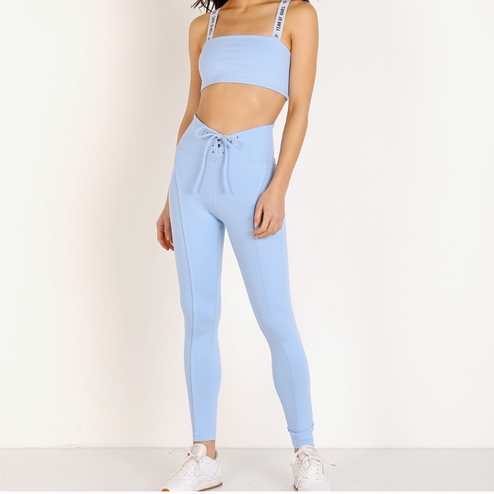 Year of Ours Football Leggings Light Blue - Sz S